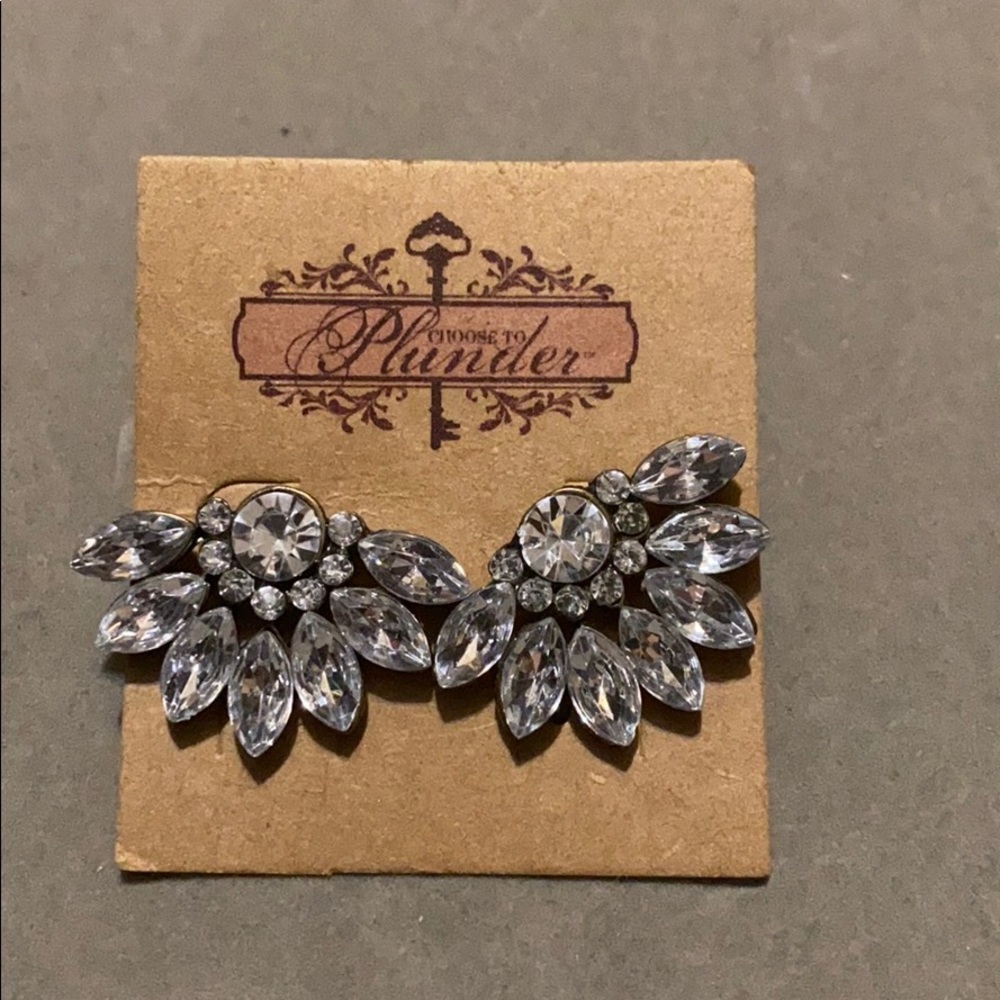 Plunder crystal earrings